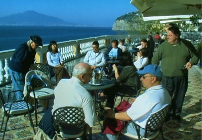 View of Bay of Naples from Sorrento